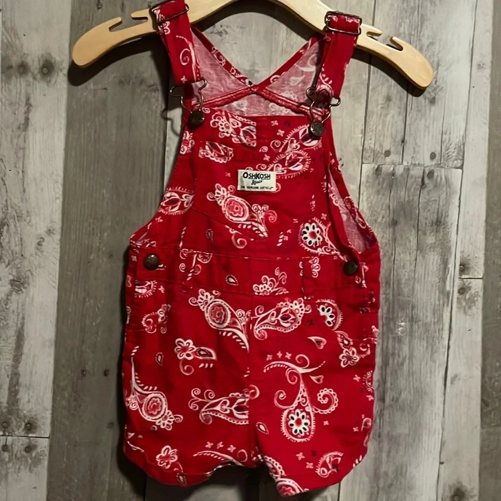 Oshkosh B’gosh Bandana Print Shortalls